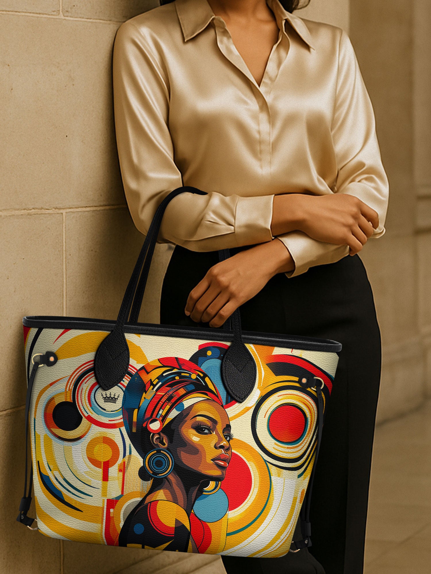 Bold Black Woman Classic Shopper Tote QR0XD313