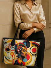 Bold Black Woman Classic Shopper Tote QR0XD313