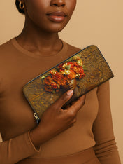 Floral Goddess Slimline Zippy Wallet QR0TV036