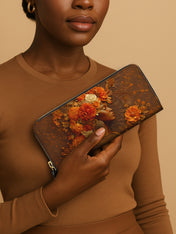 Petal Crown Slimline Zippy Wallet QR0TV039