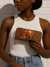 Petal Crown Slimline Zippy Wallet QR0TV039