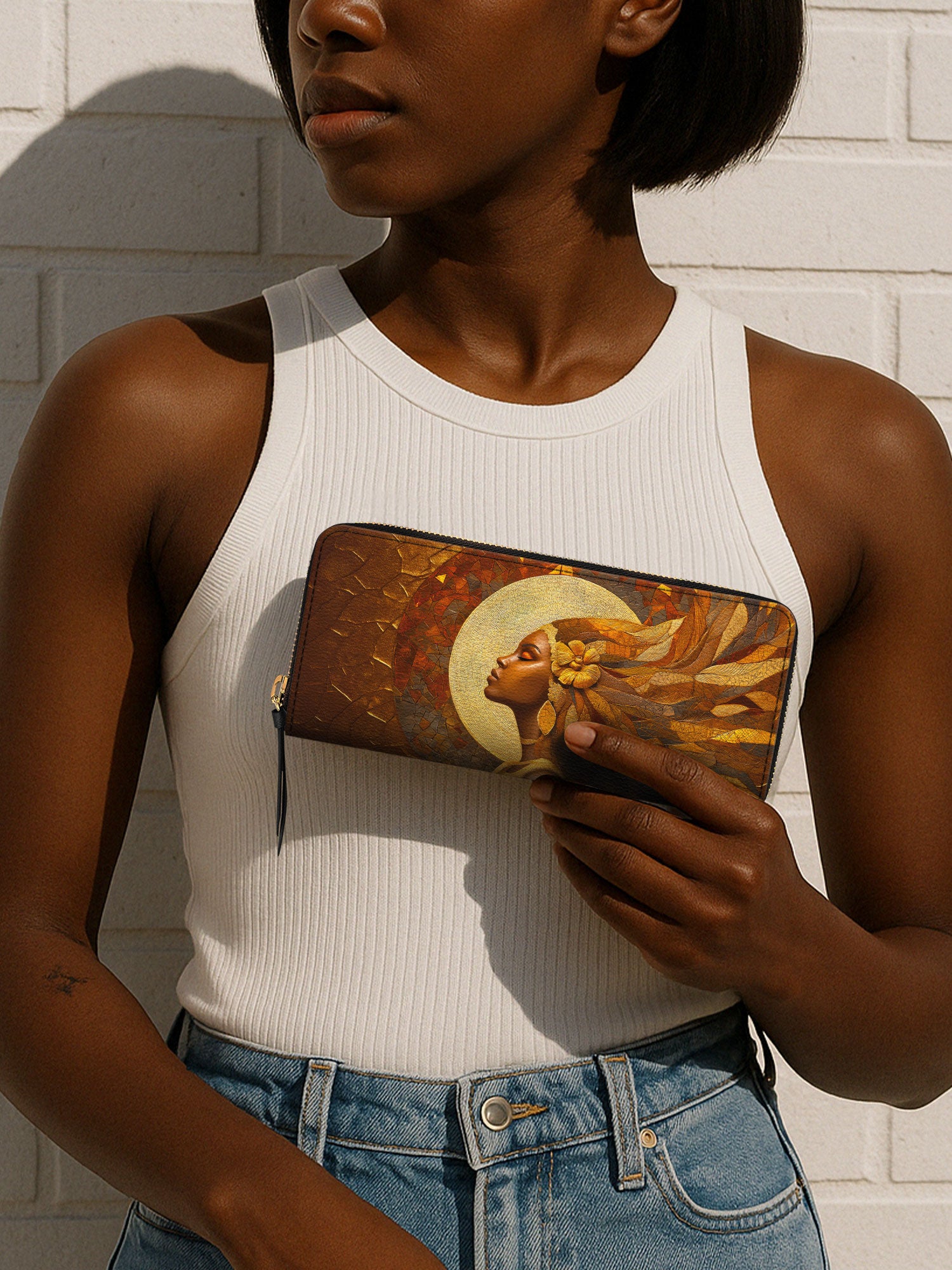 Tribal Tapestry Slimline Zippy Wallet QR0TV026