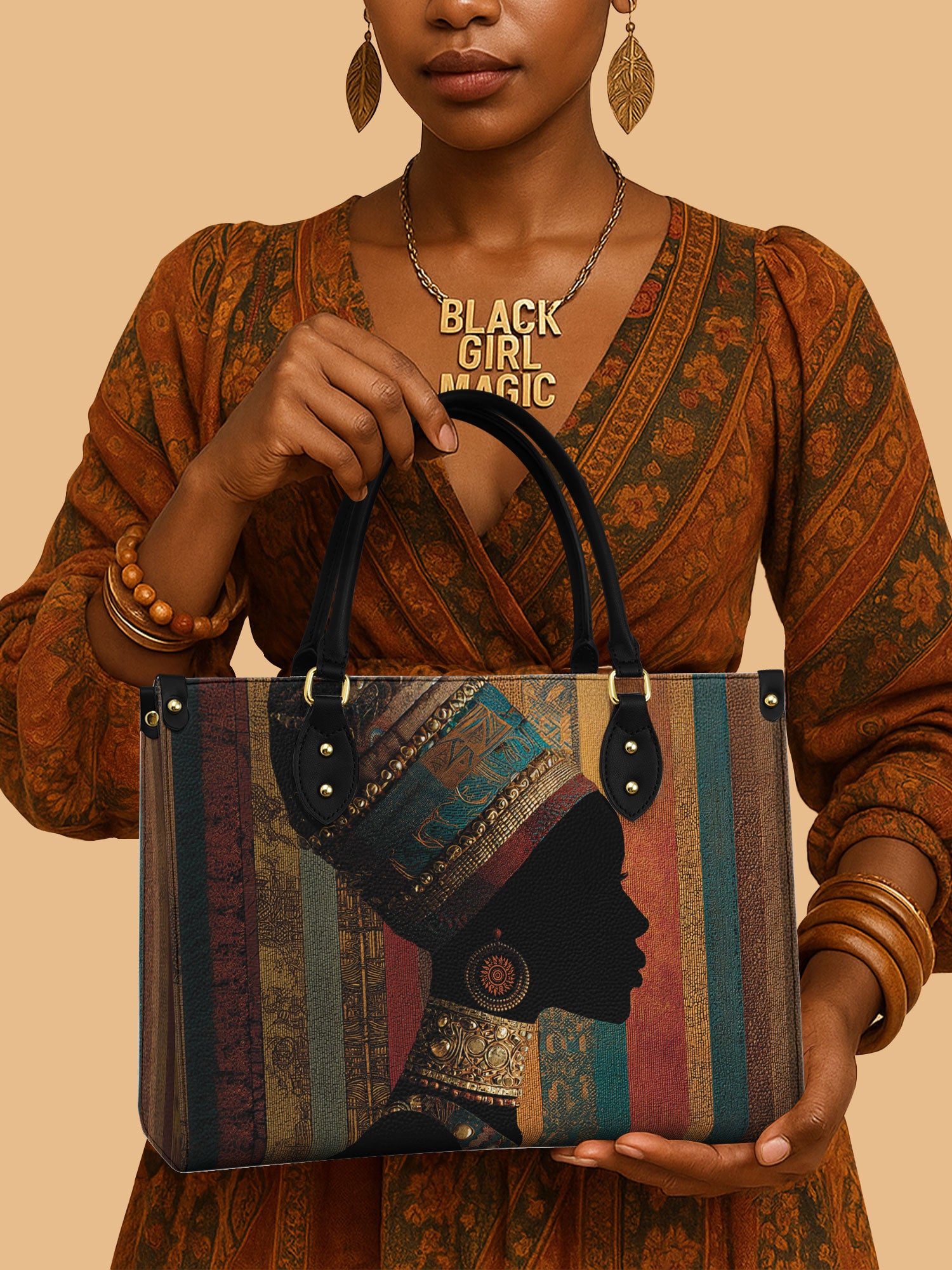 Brown Radiance Premium Leather Handbag QR0TV022