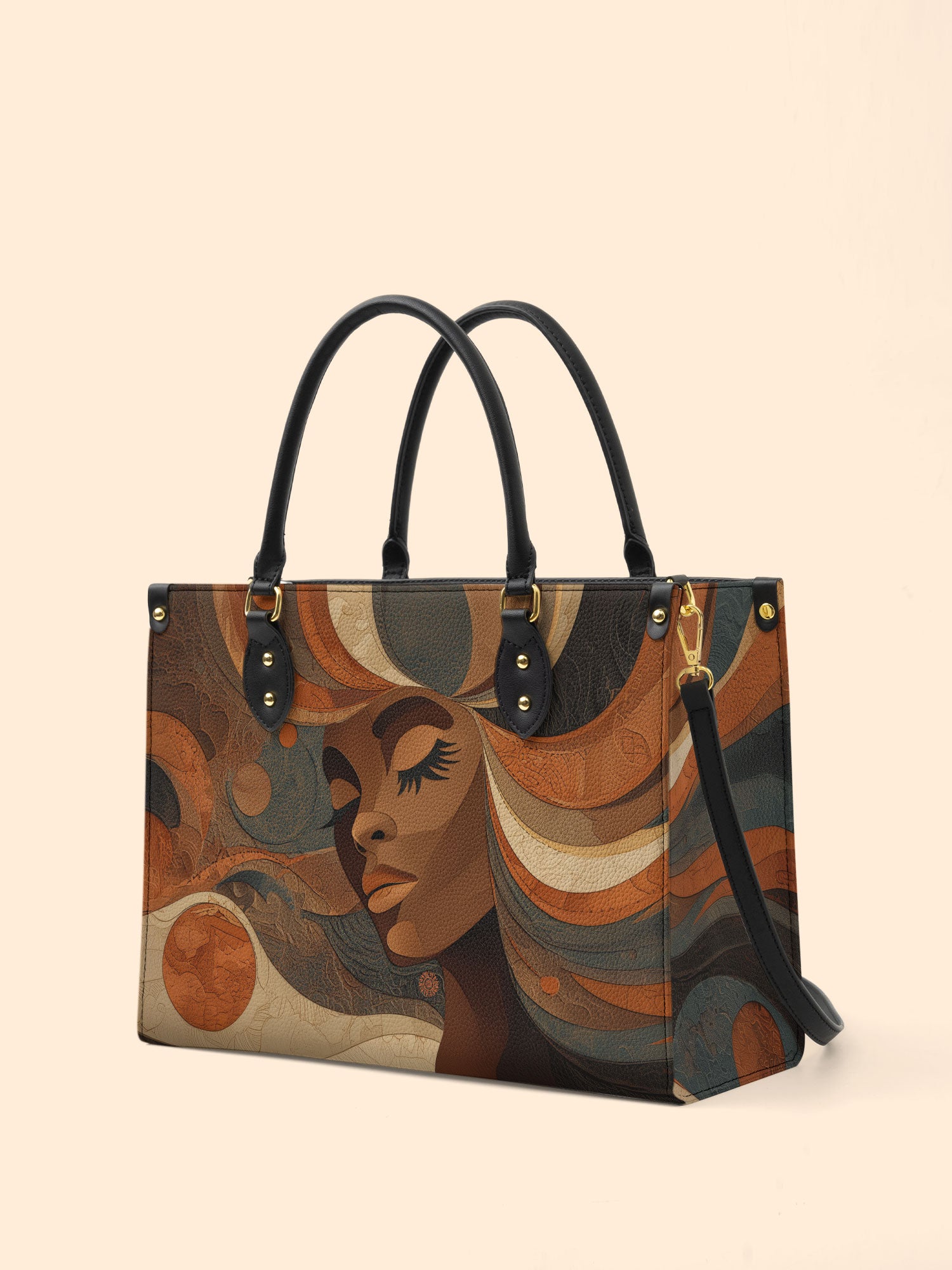 Carved Beauty Premium Leather Handbag QR0HH040