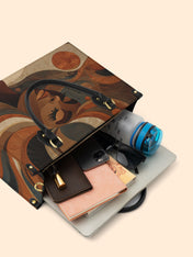 Carved Beauty Premium Leather Handbag QR0HH040