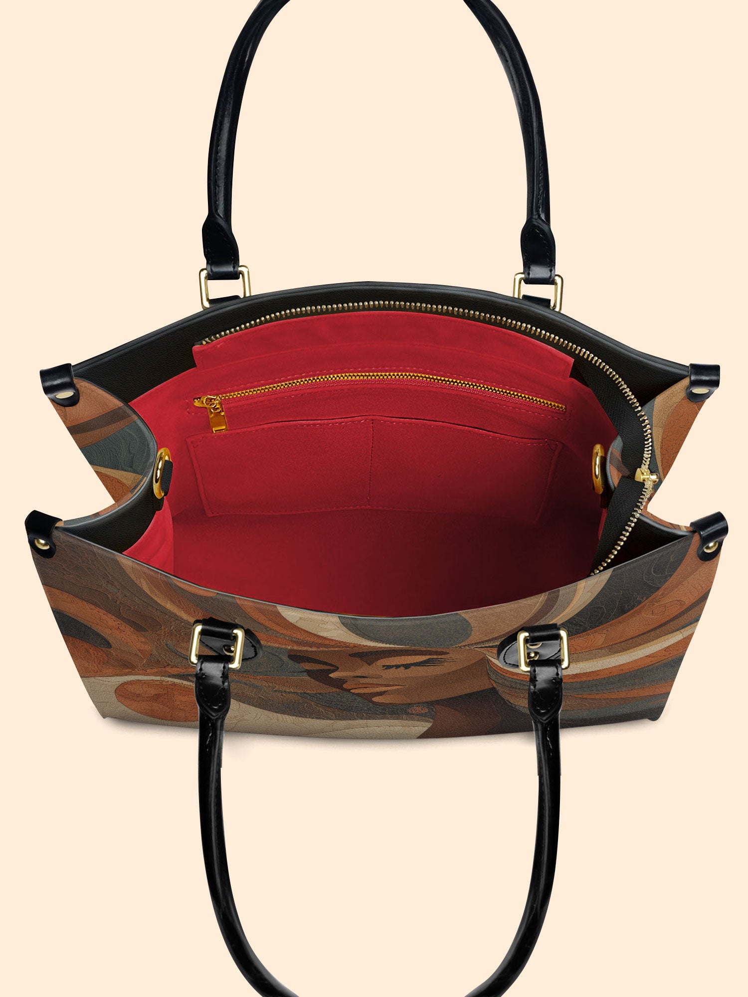 Carved Beauty Premium Leather Handbag QR0HH040