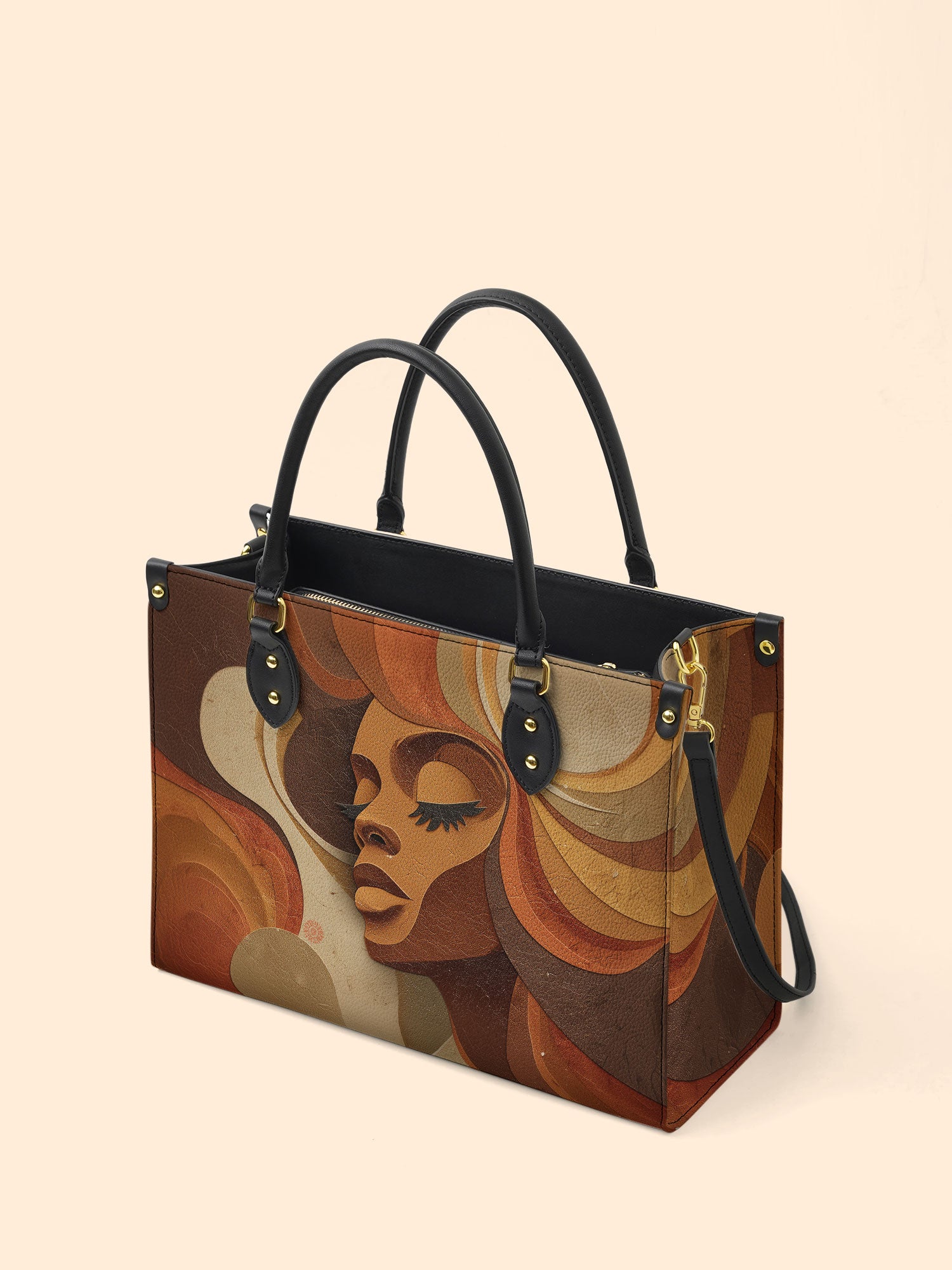 Sepia Siren Premium Leather Handbag QR0HH041