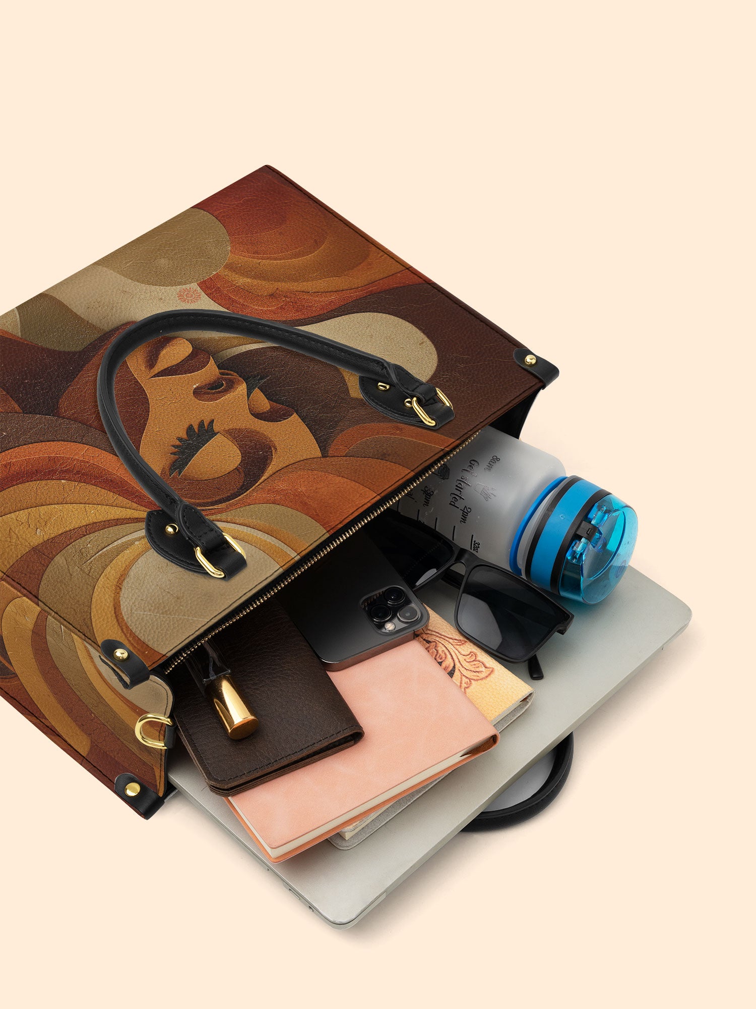 Sepia Siren Premium Leather Handbag QR0HH041