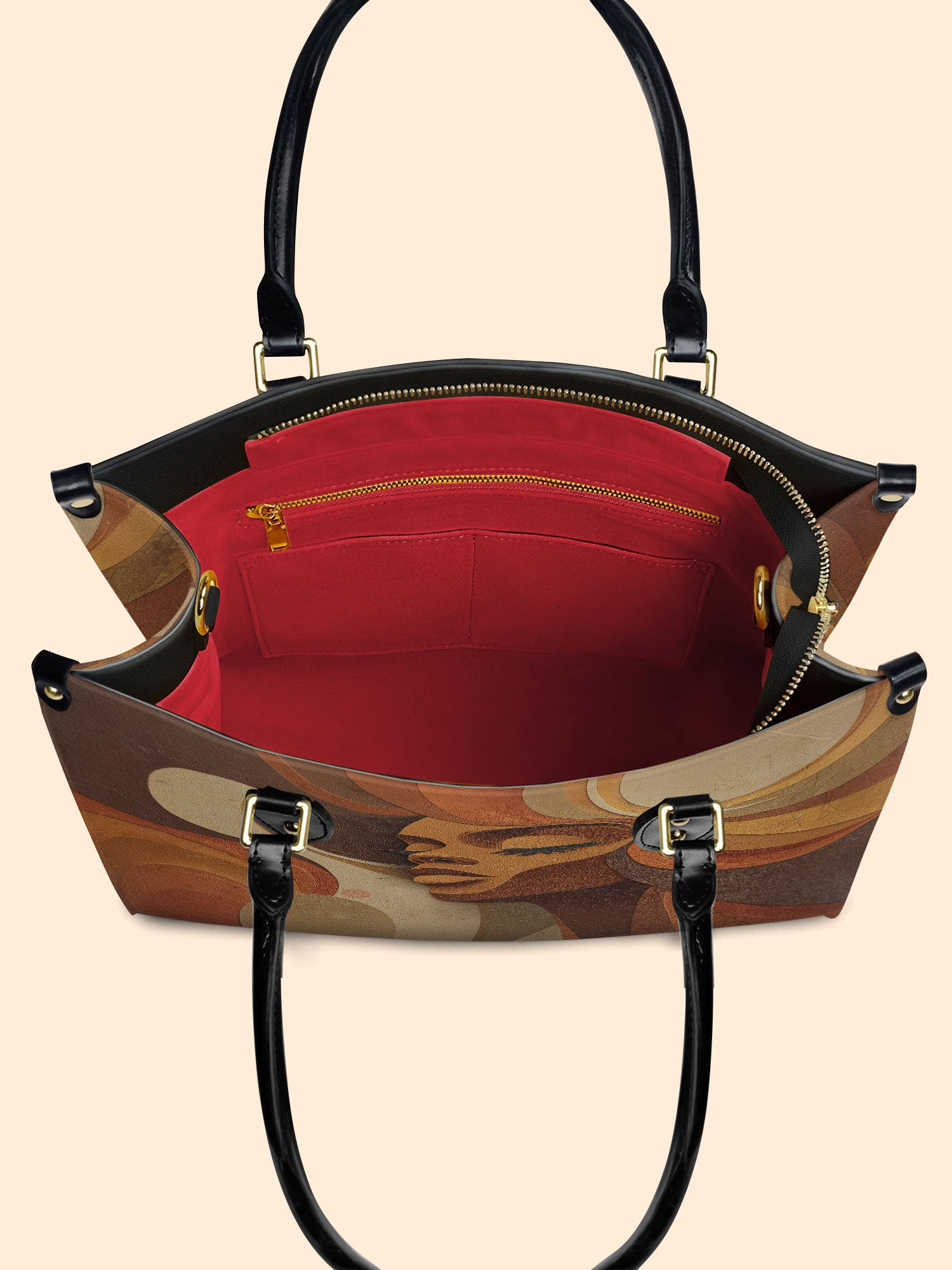 Sepia Siren Premium Leather Handbag QR0HH041