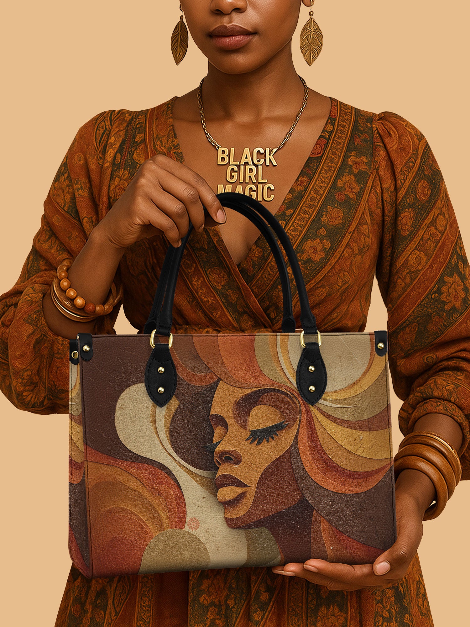 Sepia Siren Premium Leather Handbag QR0HH041