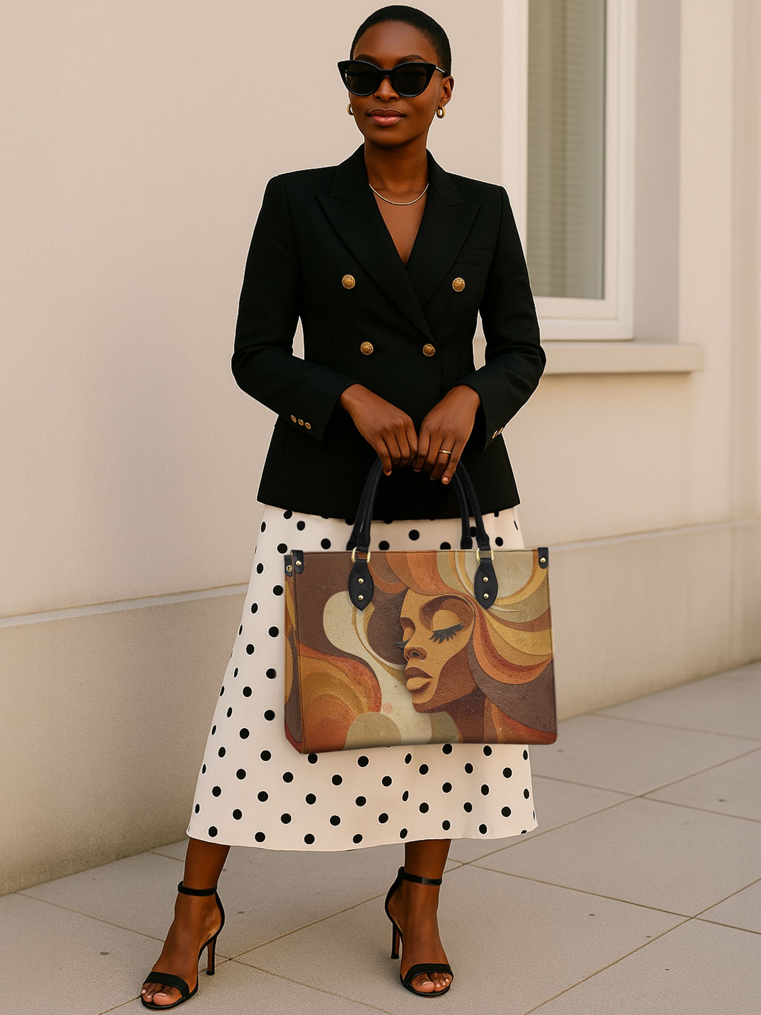 Sepia Siren Premium Leather Handbag QR0HH041