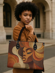 Sepia Siren Premium Leather Handbag QR0HH041