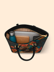 Botanical Queen Sleek Leather Tote QR0HH036