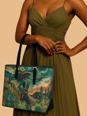 Cowgirl Vibes Sleek Leather Tote QR0TD071