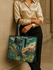 Cowgirl Vibes Sleek Leather Tote QR0TD071