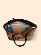 Earthy Goddess Sleek Leather Tote QR0HH042