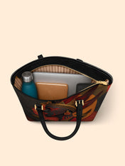 Fierce Crown Sleek Leather Tote QR0TD066