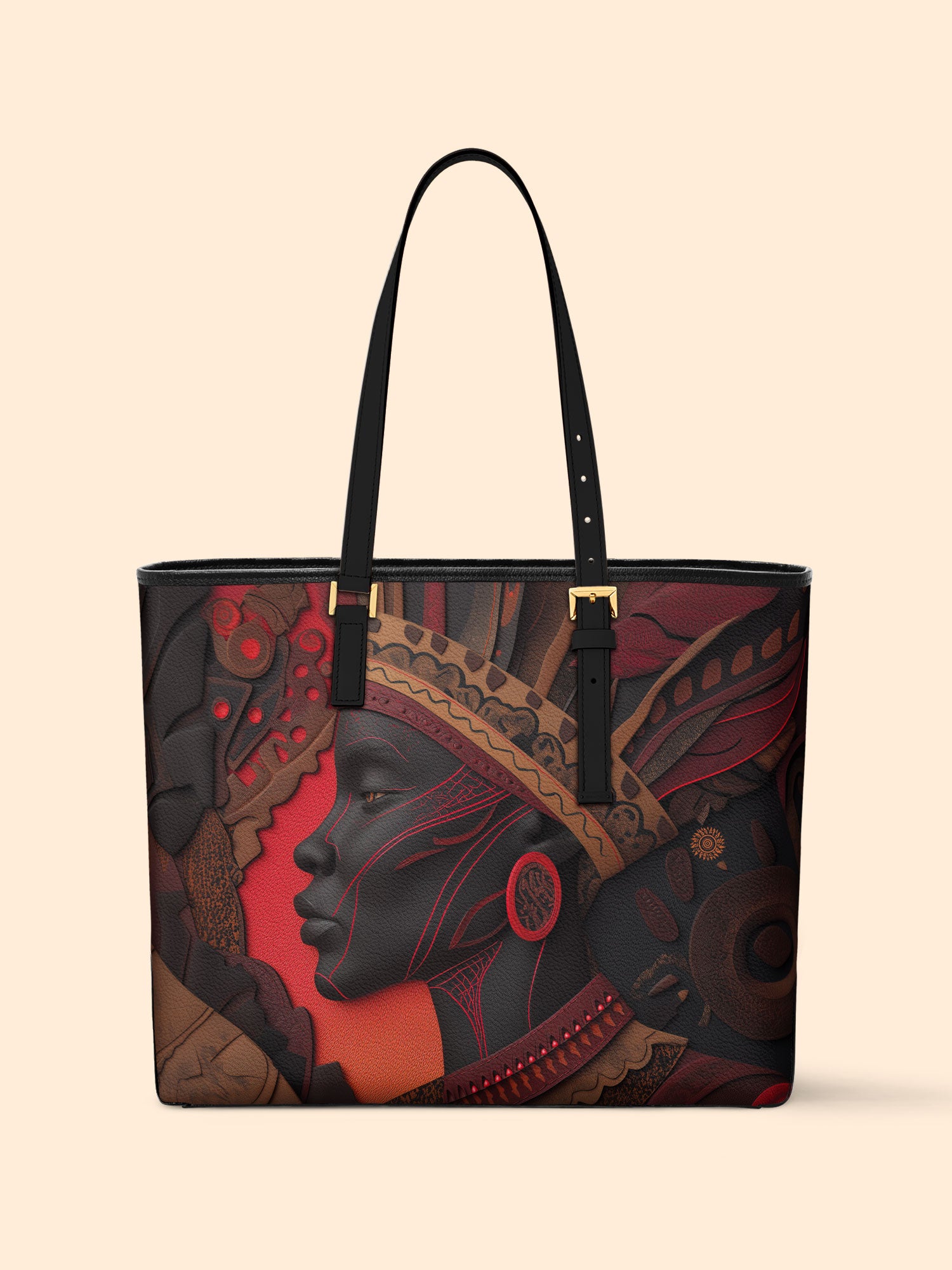 Flame & Fury Sleek Leather Tote QR0TD069