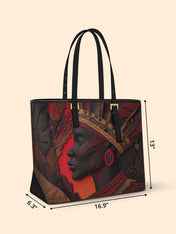 Flame & Fury Sleek Leather Tote QR0TD069