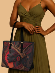 Flame & Fury Sleek Leather Tote QR0TD069