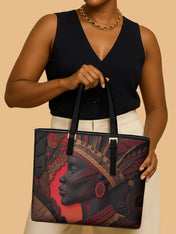 Flame & Fury Sleek Leather Tote QR0TD069