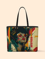 Funk & Flair Sleek Leather Tote QR0HH032