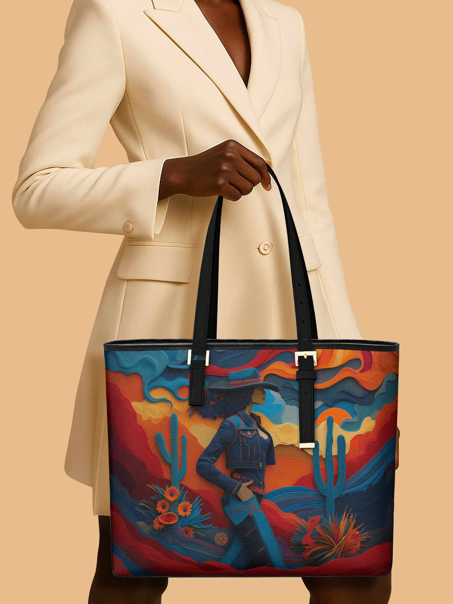 Grit & Grace Sleek Leather Tote QR0TD074