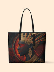 Rising Ember Sleek Leather Tote QR0TD070