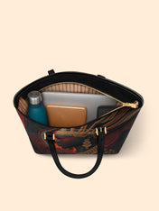 Rising Ember Sleek Leather Tote QR0TD070