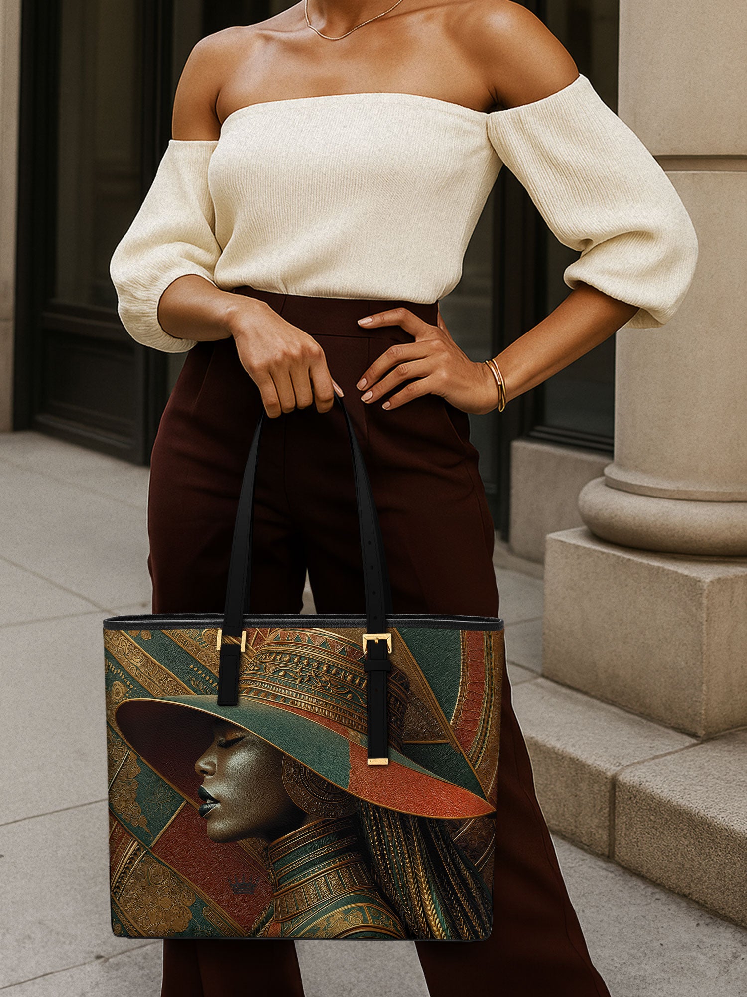 Sable Code Sleek Leather Tote QR0TV029