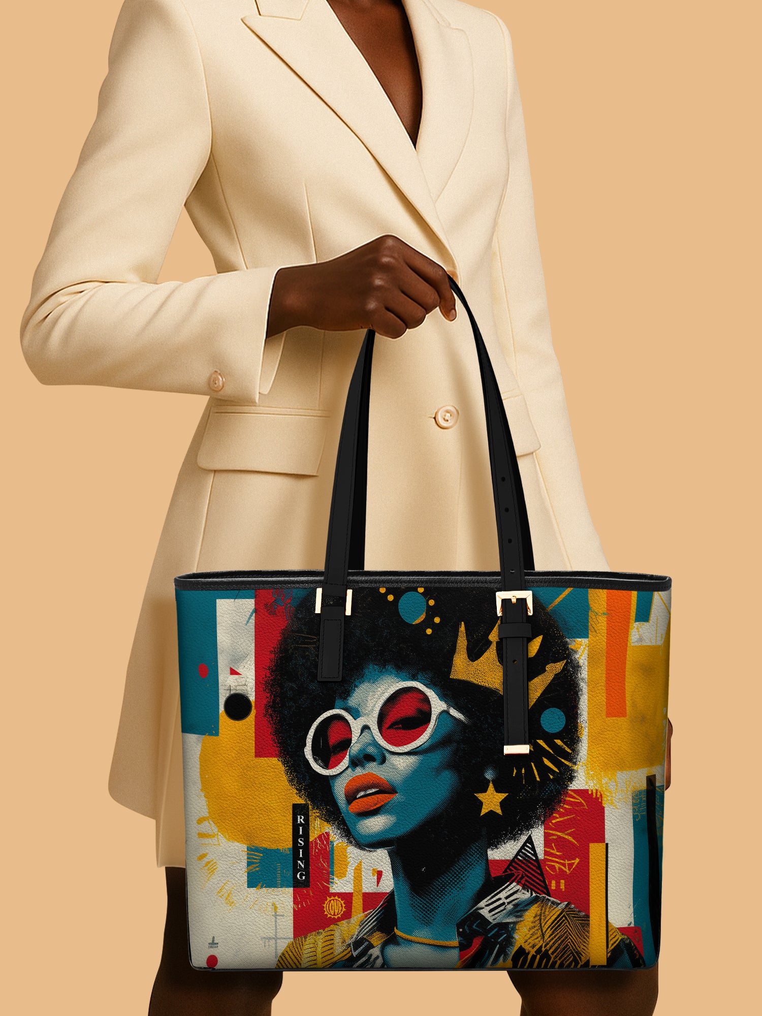 Sassy Starlet Sleek Leather Tote QR0HH033