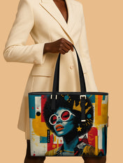 Sassy Starlet Sleek Leather Tote QR0HH033