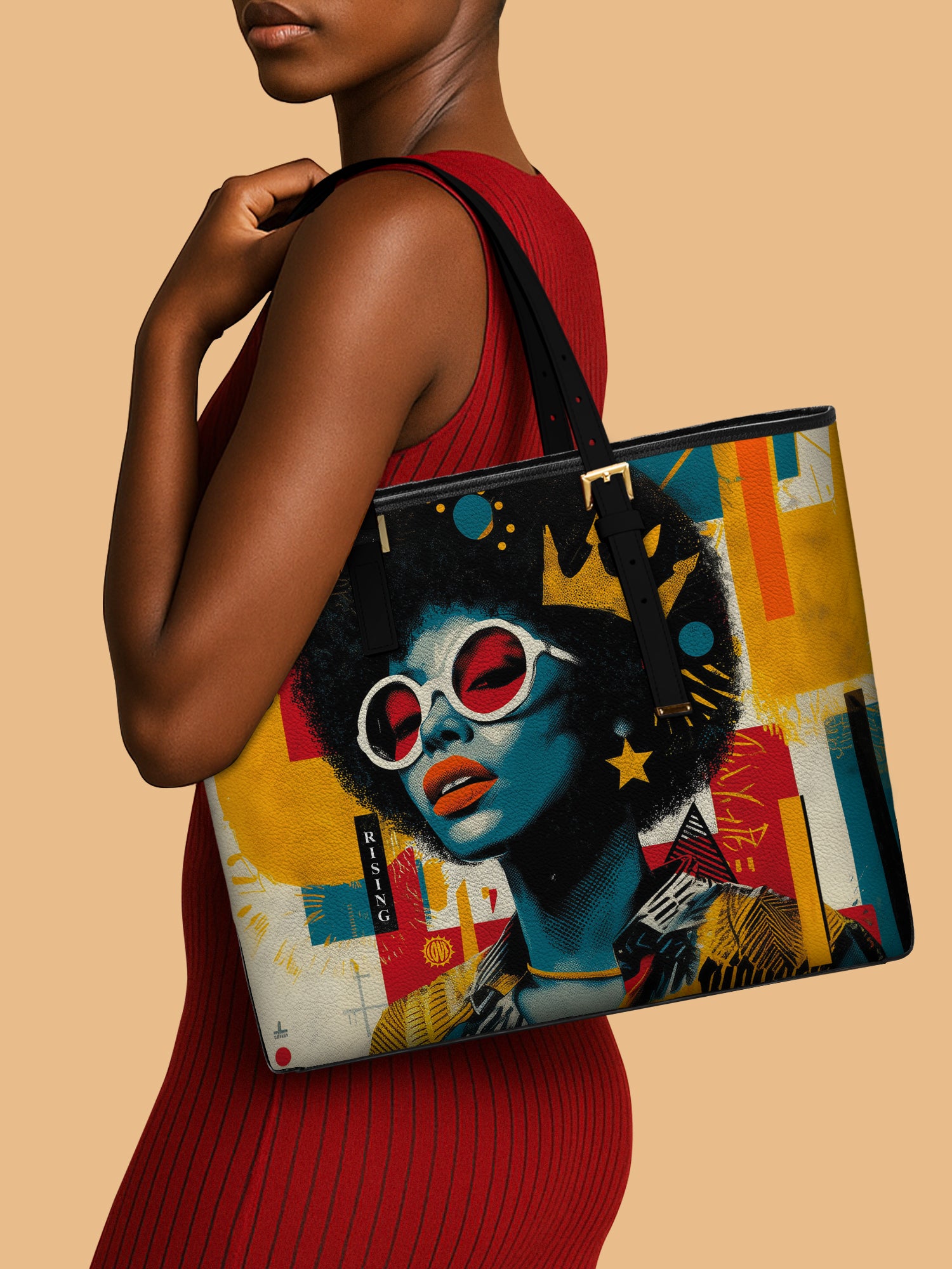 Sassy Starlet Sleek Leather Tote QR0HH033