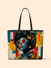 Sassy Starlet Sleek Leather Tote QR0HH033