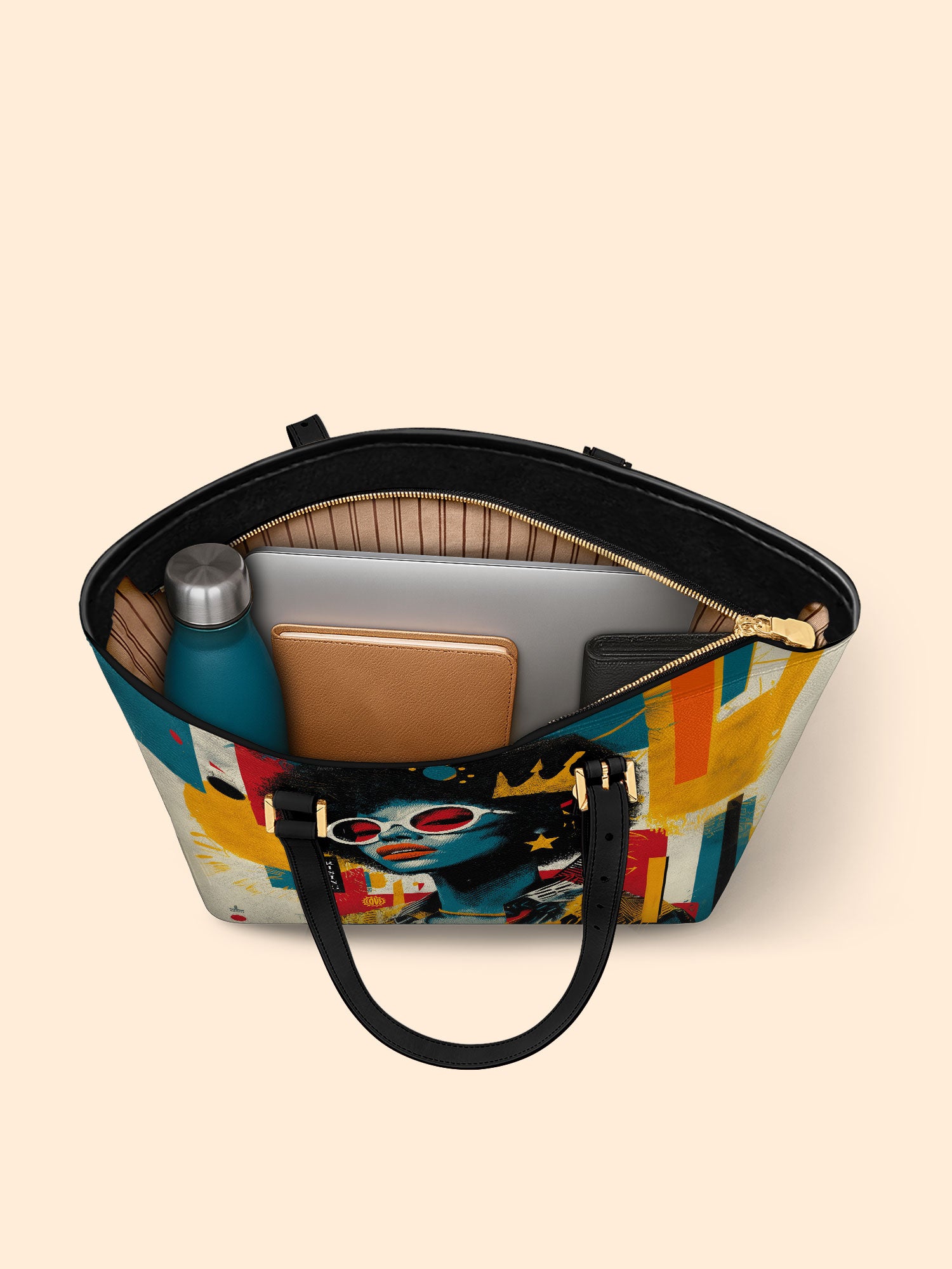 Sassy Starlet Sleek Leather Tote QR0HH033