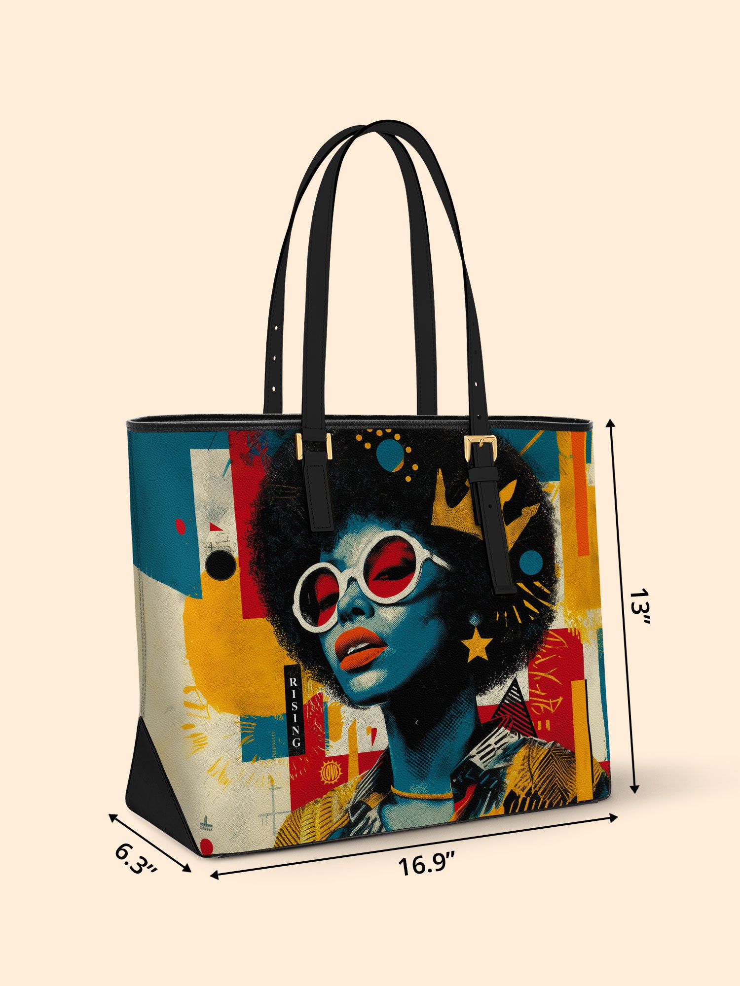 Sassy Starlet Sleek Leather Tote QR0HH033