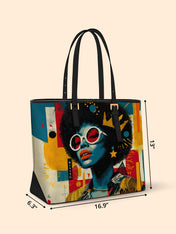 Sassy Starlet Sleek Leather Tote QR0HH033