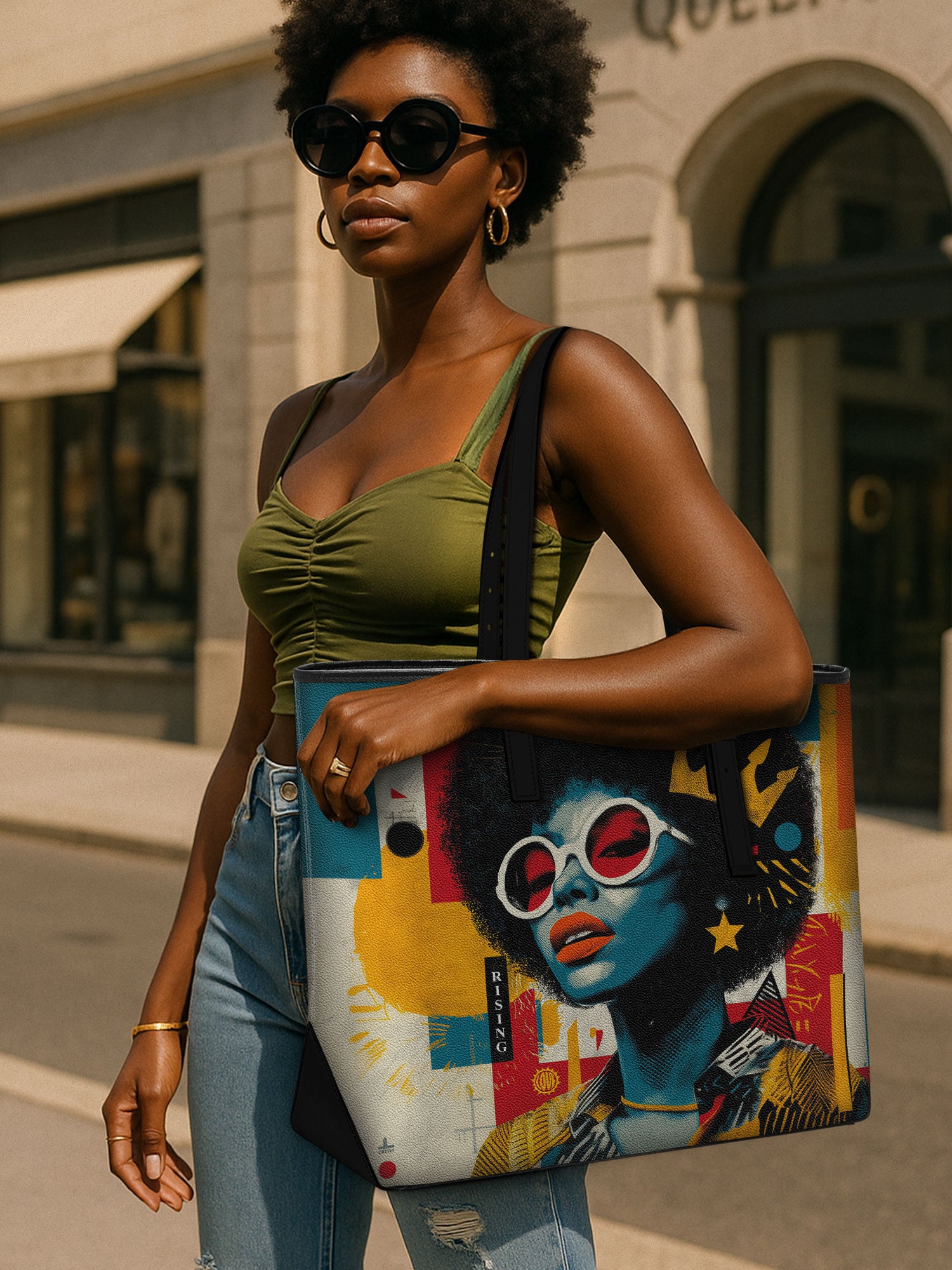 Sassy Starlet Sleek Leather Tote QR0HH033