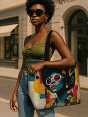 Sassy Starlet Sleek Leather Tote QR0HH033