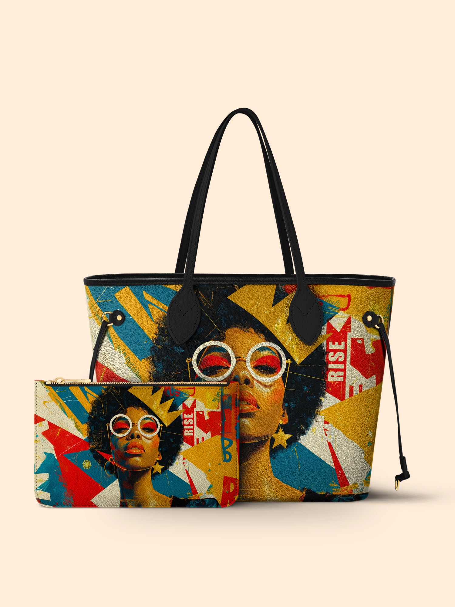 Afro-Pop Icon Classic Shopper Tote QR0HH034