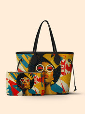 Afro-Pop Icon Classic Shopper Tote QR0HH034