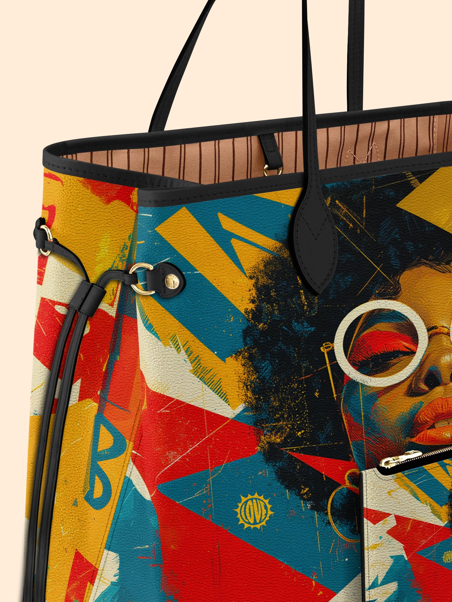 Afro-Pop Icon Classic Shopper Tote QR0HH034