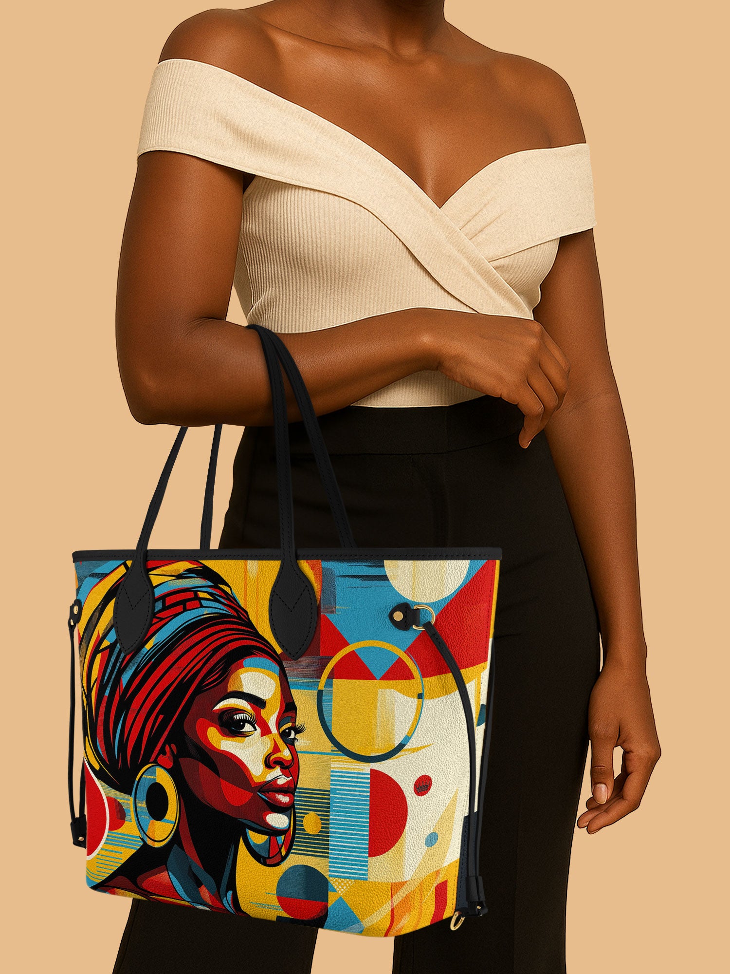 Afrobeat Pulse Classic Shopper Tote QR0XD314