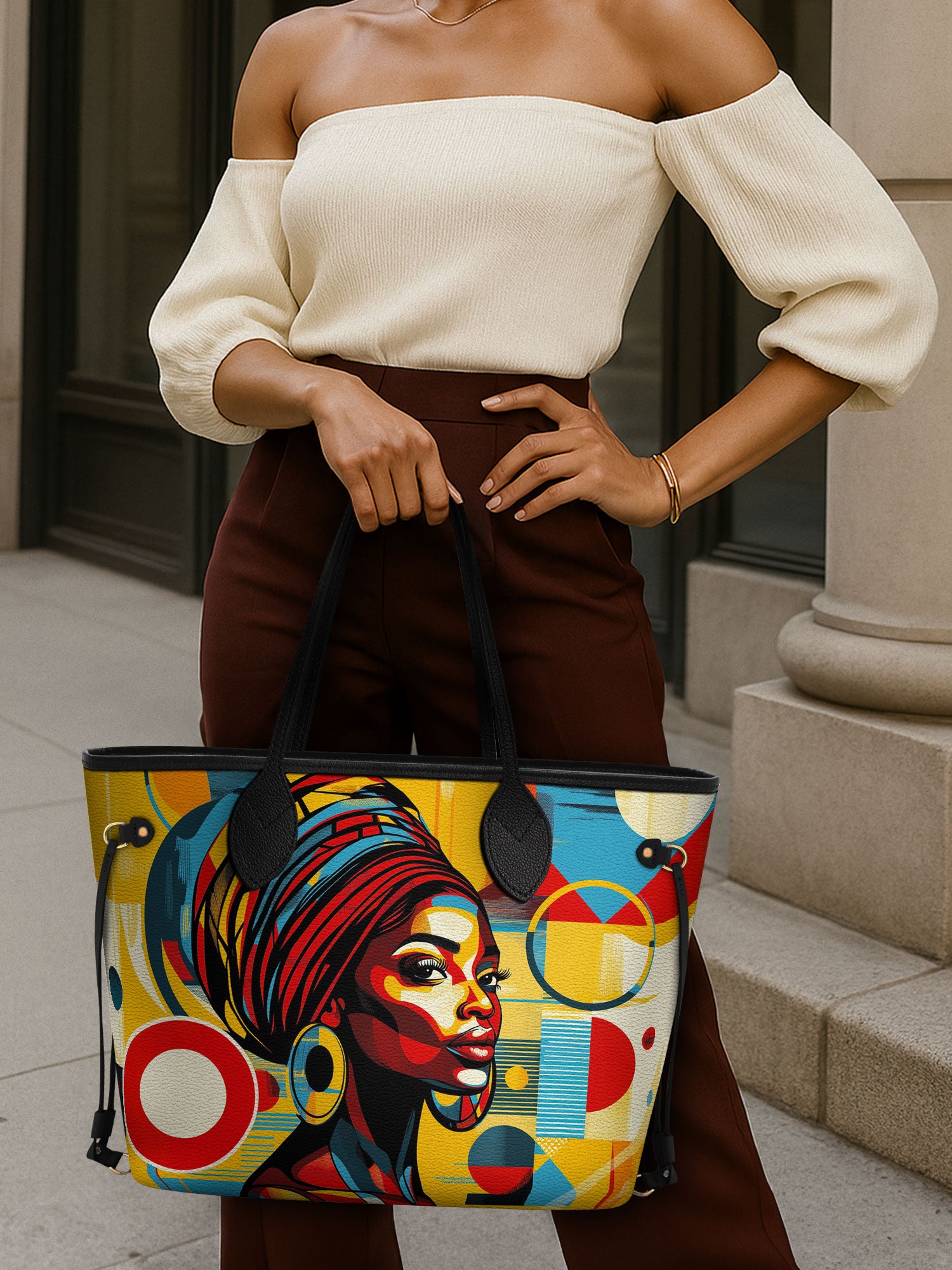 Afrobeat Pulse Classic Shopper Tote QR0XD314