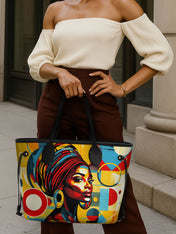 Afrobeat Pulse Classic Shopper Tote QR0XD314