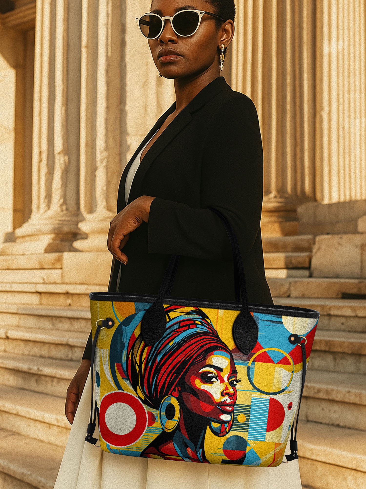 Afrobeat Pulse Classic Shopper Tote QR0XD314