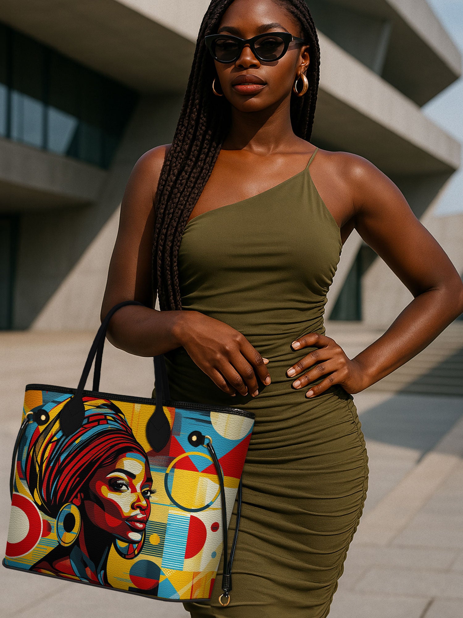 Afrobeat Pulse Classic Shopper Tote QR0XD314