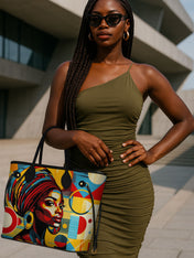Afrobeat Pulse Classic Shopper Tote QR0XD314