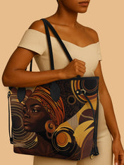 Celestial Rhythm Classic Shopper Tote QR0XD316