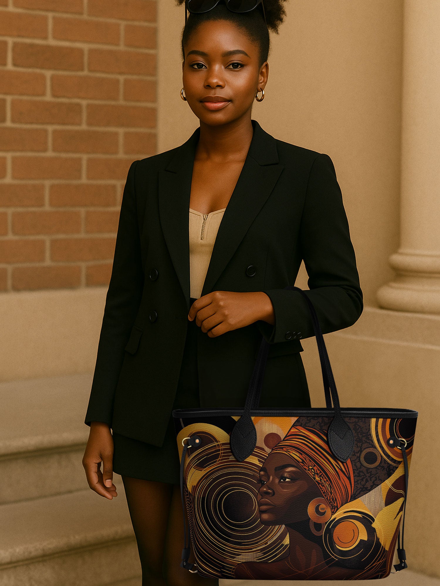 Celestial Rhythm Classic Shopper Tote QR0XD316